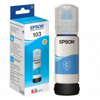 Epson ink 103 EcoTank, циан C13T00S24A