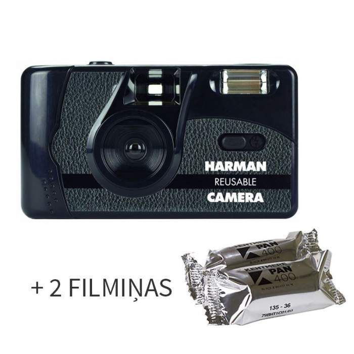 Film Cameras - Harman reusable Camera Kit 35mm filmu kamera ar 2 filmām - buy today in store and with delivery