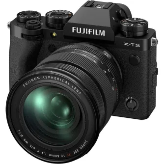 Bezspoguļa kameras - Fujifilm X-T5 mirrorless camera XF16-80mm F4 R OIS WR Black - ātri pasūtīt no ražotāja