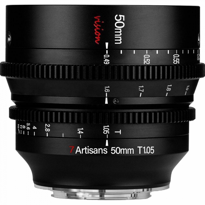 CINEMA видео объективы - 7artisans Vision 50mm T1.05 M43 - быстрый заказ от производителя