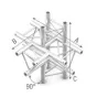 StudiokingTrussT-Cross90Degrees5WayApexUpDown