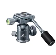 Головки штативов - K&F Concept K&F 26mm Metal Tripod Ball Head with Handle 360 Degree Rotating Panoramic with 1/4 inch Quick Release KF31.049V1 - быстрый заказ от производителяГоловки штативов - K&F Concept K&F 26mm Metal Tripod Ball Head with Handle 360 Degree Rotating Panoramic with 1/4 inch Quick Release KF31.049V1 - быстрый заказ от производителя