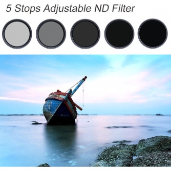 KFConceptKF37MMNano-XVariableFaderNDFilter,ND2~ND32,WOBlackCrosswith3pcscleaningclothsKF011162V1