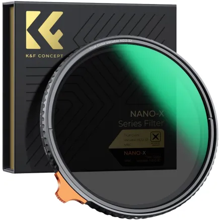 K&F Concept 82MM Variable ND Filter True Color ND2-ND32 with 28 Layers of Anti-r