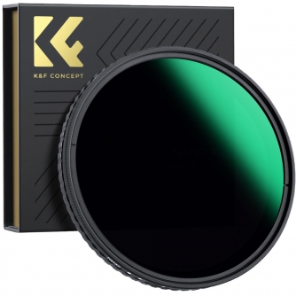 K&F Concept K&F 82MM XV40 Nano-X Variable/Fader ND Filter, ND8~ND128, W/O Black Cross KF01.1080