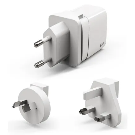 Silicon Power travel adapter USB/USB-C QM16 20W, white SP20WASYQM162PAW