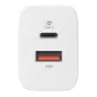 Wall charger - Silicon Power travel adapter USB/USB-C QM16 20W, white SP20WASYQM162PAW - quick order from manufacturer