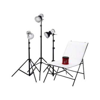Studioset Daylight 150/150/150 + Shooting Table - Fluorescējošās