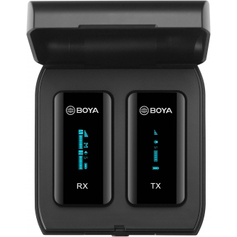 Wireless Lavalier Microphones - Boya wireless microphone BY-XM6-K1 + charging case BY-XM6-K1 - quick order from manufacturer