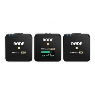 Bezvadu piespraužamie mikrofoni - Rode Wireless Go II черный комплект два микрофона Go 2 Dual - купить сегодня в магазине и с до