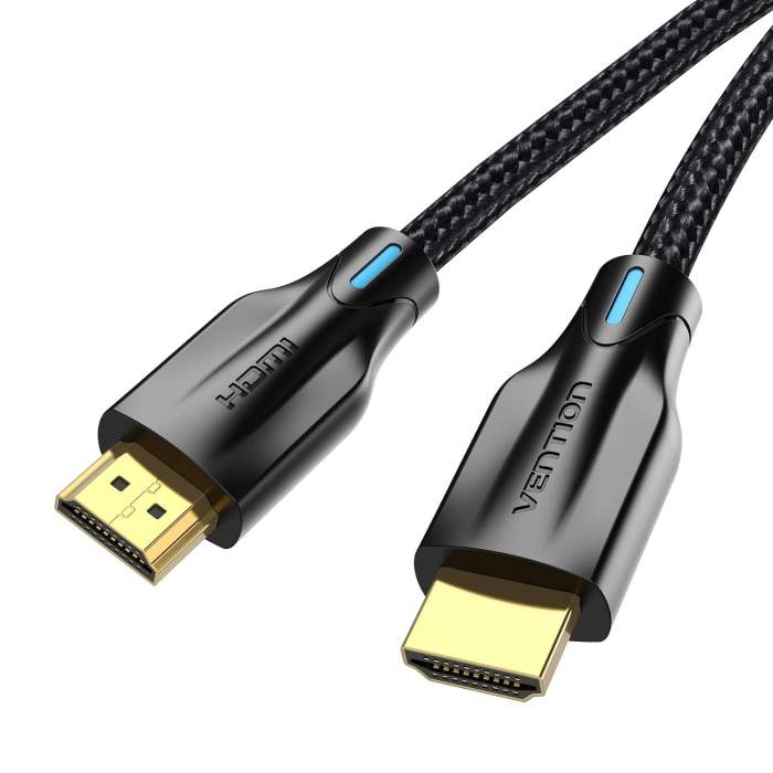Video vadi, kabeļi - Vention HDMI удлинитель Vention AHBBF 8K 1m Black - купить сегодня в магазине и с доставкой