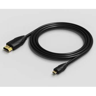 Video vadi, kabeļi - Vention Micro HDMI Cable 3m Vention VAA-D03-B300 (Black) - perc šodien veikalā un ar piegādi