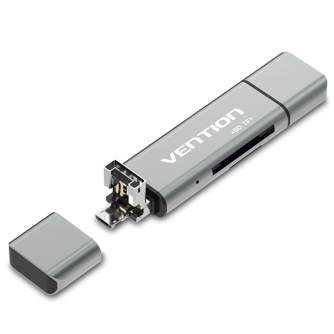 Data Cables - Vention Multifunctional USB2.0 Card Reader Vention CCJH0 Gray - quick order from manufacturer Best choise selected by experts
