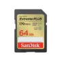 Atmiņas kartes - SANDISK MEMORY SDXC 64GB UHS-I 170MB/s 80MB/s V30 SDSDXW2-064G-GNCIN - ātri pasūtīt no ražotāja