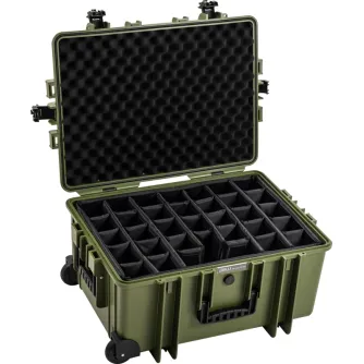 Cietie Koferi - BW OUTDOOR CASES TYPE 6800 / BRONZE GREEN (DIVIDER SYSTEM) 107882 - ātri pasūtīt no ražotāja