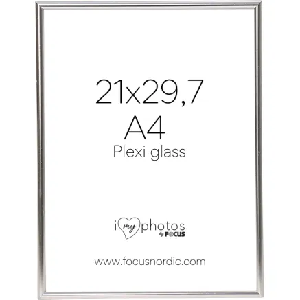FOCUS CAN-CAN ALUMINIUM SHINY SILVER 21X29,7 (A4) PLEXI 115474