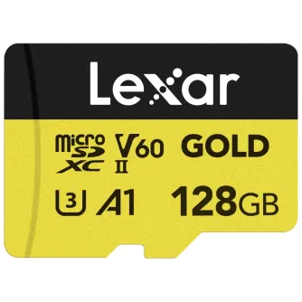 Memory Cards - LEXAR MICROSD GOLD MICROSDXC UHS-II/C10/A1/U3 R280/W100 (V60) 128GB LMSGOLD128G- - quick order from manufacturer