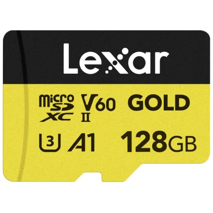 LEXAR MICROSD GOLD MICROSDXC UHS-II/C10/A1/U3 R280/W100 (V60) 128GB LMSGOLD128G-
