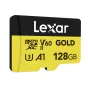 Atmiņas kartes - LEXAR MICROSD GOLD MICROSDXC UHS-II/C10/A1/U3 R280/W100 (V60) 128GB LMSGOLD128G- - ātri pasūtīt no ražotāja