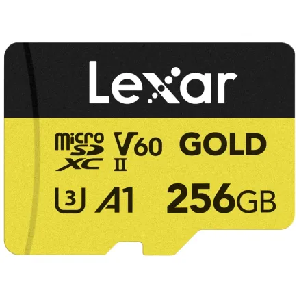 LEXAR MICROSD GOLD MICROSDXC UHS-II/C10/A1/U3 R280/W100 (60) 256GB LMSGOLD256G-BNNNG