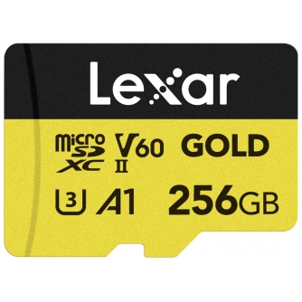 Карты памяти - LEXAR MICROSD GOLD MICROSDXC UHS-II/C10/A1/U3 R280/W100 (60) 256GB LMSGOLD256G-B - быстрый заказ от производителя