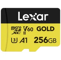 Memory Cards - LEXAR MICROSD GOLD MICROSDXC UHS-II/C10/A1/U3 R280/W100 (60) 256GB LMSGOLD256G-B - quick order from manufacturerMemory Cards - LEXAR MICROSD GOLD MICROSDXC UHS-II/C10/A1/U3 R280/W100 (60) 256GB LMSGOLD256G-B - quick order from manufacturer