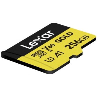 Memory Cards - LEXAR MICROSD GOLD MICROSDXC UHS-II/C10/A1/U3 R280/W100 (60) 256GB LMSGOLD256G-B - quick order from manufacturer