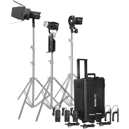 NANLITE FORZA 60B II 3 KIT BI-COLOR SPOT LIGHT 12-2045 3KIT-PT