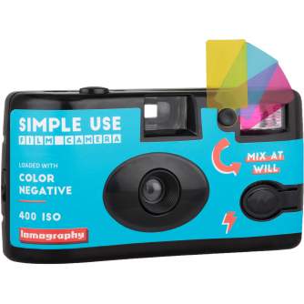 Filmu kameras - Lomography Camera Lomochrome + Lomography Color Negative film 400/135/36 - perc šodien veikalā un ar piegādi