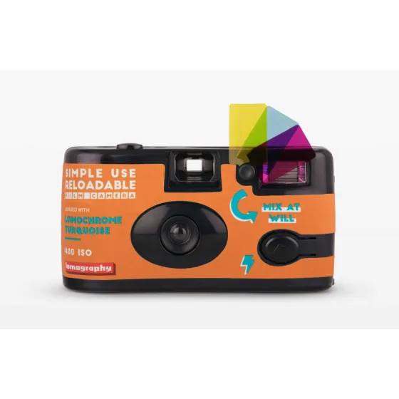 LOMOGRAPHY Simple Use Reloadable Filmkamera LomoChrome Turquoise