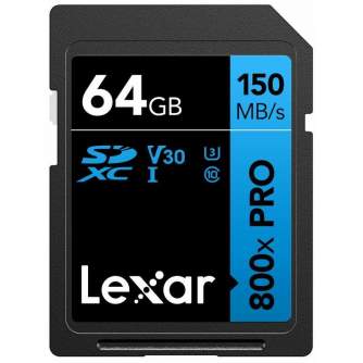Memory Cards - MEMORY SDXC 64GB UHS-I/LSD0800P064G-BNNNG LEXAR - buy today in store and with delivery
