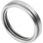Серебряный бленда для Fuji X100 Silver, комплект с УФ-фильтром и крышкой, с круглым дизайном и текстурированной поверхностью.