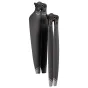 DJI Inspire 3 foldable quick-release propellers for high-altitude flight, shown as a pair with black blades, orange hub rings, and gray accents, designed for reliable performance above 3000 m.