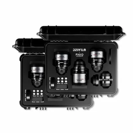 DZOFILM Pavo 2x Anamorphic 6-Lens Kit (28/32/40/55/75/100mm T2.1/T2.4) for PL/EF Mount (S35)