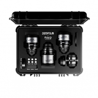 DZOFILM Pavo 2x Anamorphic 3-Lens Kit (32/55/100mm T2.1/T2.4) for PL/EF Mount (S35)(DZO-PAB3PLMB)