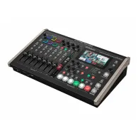 Roland VR-6HD Direktu strēmēšanas AV mixers ar 4,3 collu skārienekrānu, 28 kanālu audio mikseri un tiešraides strēmēšanas saskarni profesionālai videoprodukcijai.Roland VR-6HD Direktu strēmēšanas AV mixers ar 4,3 collu skārienekrānu, 28 kanālu audio mikseri un tiešraides strēmēšanas saskarni profesionālai videoprodukcijai.