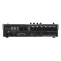 Roland VR-6HD Direct Streaming AV Mixer with multiple HDMI inputs, audio mixer controls, USB and LAN ports, and a power switch for professional video production