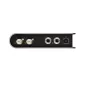 Задний вид конвертера HDMI в SDI Roland VC-1-HS с двумя BNC разъемами, двумя HDMI портами и USB портом, с матовой отделкой и резиновыми ножками.