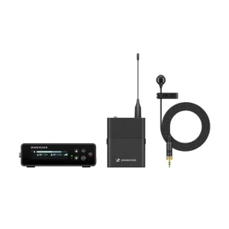 Sennheiser EW-DP ME4 SET bezvadu mikrofonsistēma ar uztvērēju, ķermeņa pārraides ierīci un ME4 lavalieru mikrofonu
