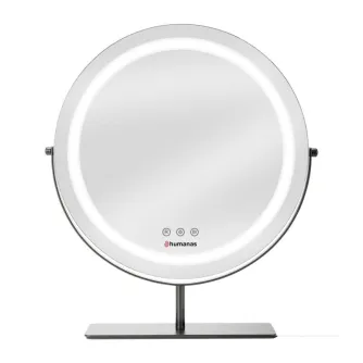 Make-up Зеркало - Humanas HS-HM Scarlet makeup mirror with LED lighting - black - купить сегодня в магазине Master Foto и с доставкой
