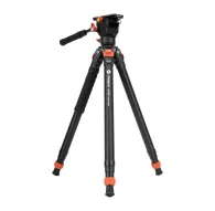 Fotopro AK66 i-Speedy video tripod with MH-6A Pro head - black, semi-automatic unfolding system, 360-degree rotation, maximum height 151 cmFotopro AK66 i-Speedy video tripod with MH-6A Pro head - black, semi-automatic unfolding system, 360-degree rotation, maximum height 151 cm