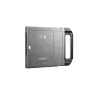 Адаптер Atomos AtomX SSDmini Handle для 7 и 19 записывающих устройств, 5 штук, серебристый с черной ручкой, с логотипом Atomos и текстом 'ATOMX'.