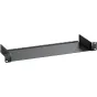 Полка Blackmagic Universal Rack Shelf (BM-CONVNTRM-YA-RSU) для монтажа 1RU, с перфорированными краями для управления кабелями, совместима с различными продуктами Blackmagic.