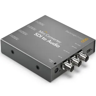 Blackmagic Mini Converter SDI to Audio - De-embed 4 analog or 8 AES/EBU digital audio channels from SDI sources