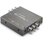 Blackmagic Design Mini Converter SDI в Analog 4K с тремя входными портами SDI, аналоговыми видео и аудио разъемами, а также входом питания.