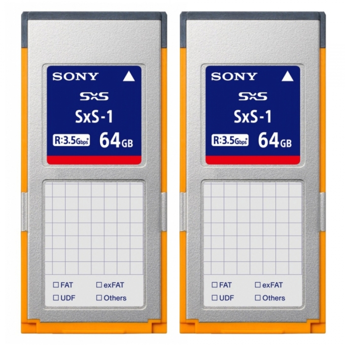 SonySxS-1MemoryCard64GB,2pcs(2SBS-64G1C)