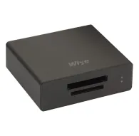 Wise CFexpress Type B un SD UHS-II kartu lasītājs ar USB 3.2 Gen2 saskarni, alūminija dizainu un diviem slotiem ātrai datu pārsūtīšanaiWise CFexpress Type B un SD UHS-II kartu lasītājs ar USB 3.2 Gen2 saskarni, alūminija dizainu un diviem slotiem ātrai datu pārsūtīšanai