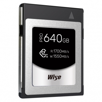 Atmiņas kartes - Wise CFexpress Type B PRO (RED Edition) 640GB (CFX-B640P-R) - ātri pasūtīt no ražotāja