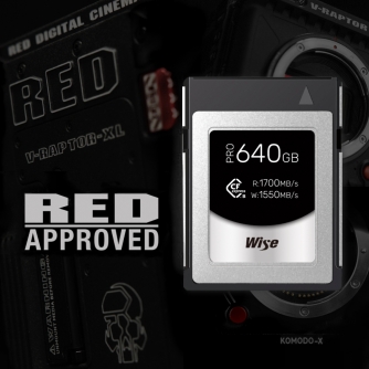 Memory Cards - Wise CFexpress Type B PRO (RED Edition) 640GB (CFX-B640P-R) - quick order from manufacturer