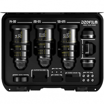 DZOFILM Pictor Zoom 3-Lens Kit (14-30/20-55/50-125 T2.8) Black
